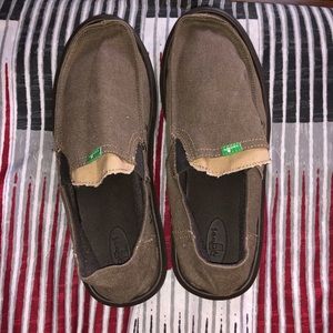 Sanuk slip ons